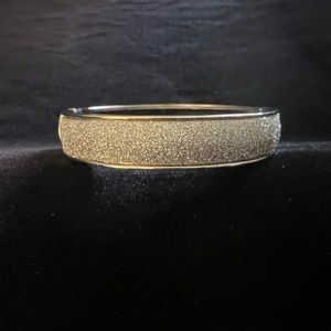 Silver Dress Glitter Dust Bangle Bracelet